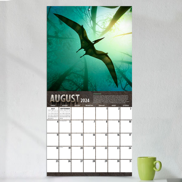 2024 Dinosaurs Wall Calendar