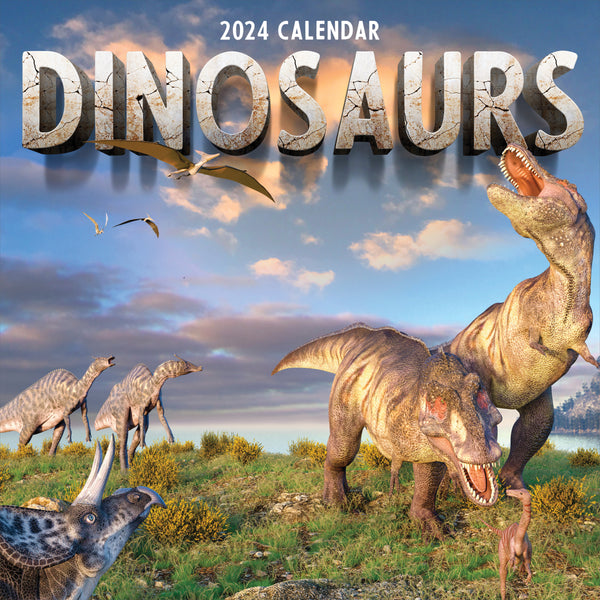 2024 Dinosaurs Wall Calendar