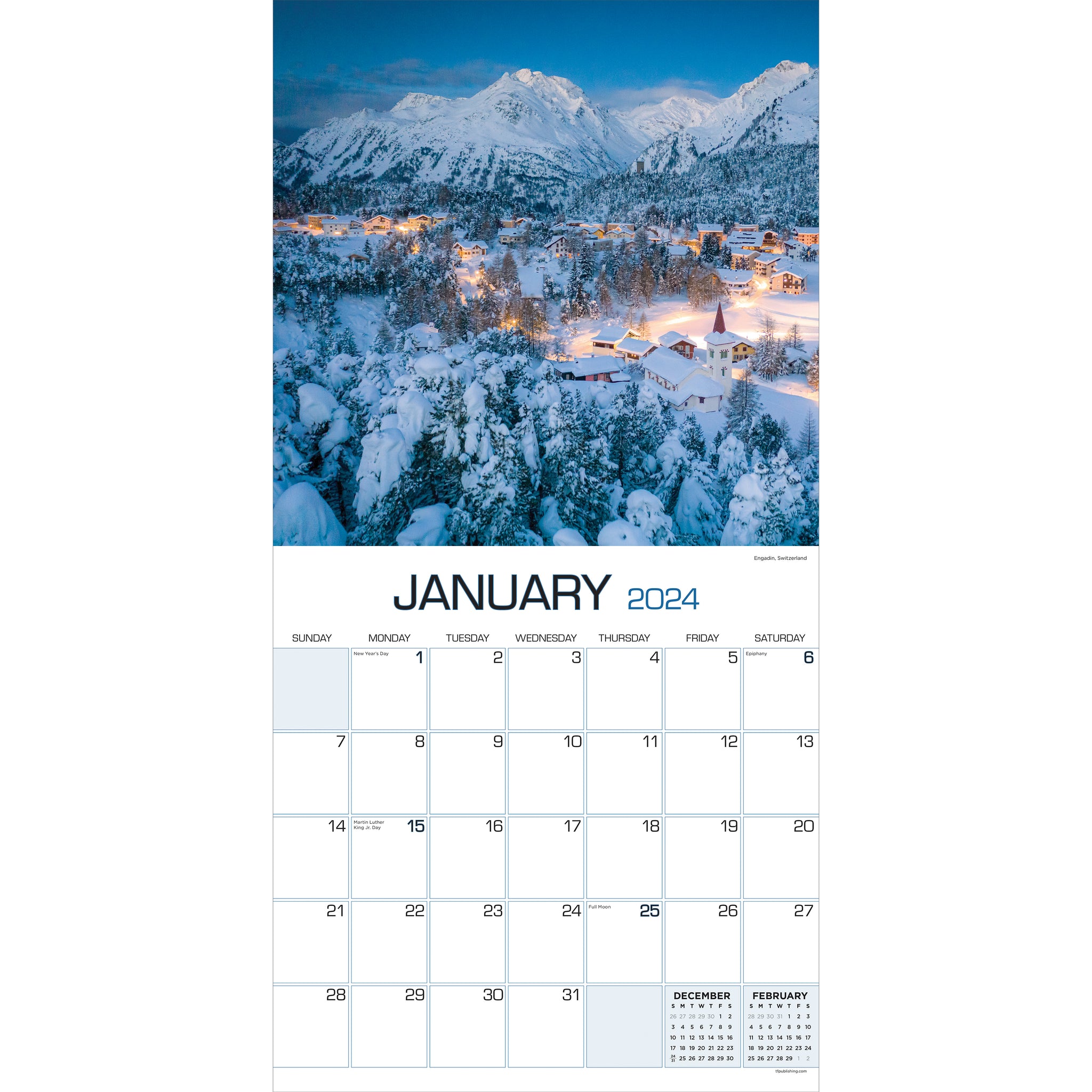 2024 Europe Wall Calendar TF Publishing Calendars + Planners
