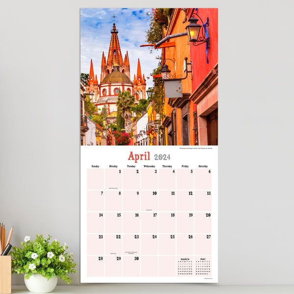 2024 Mexico Wall Calendar