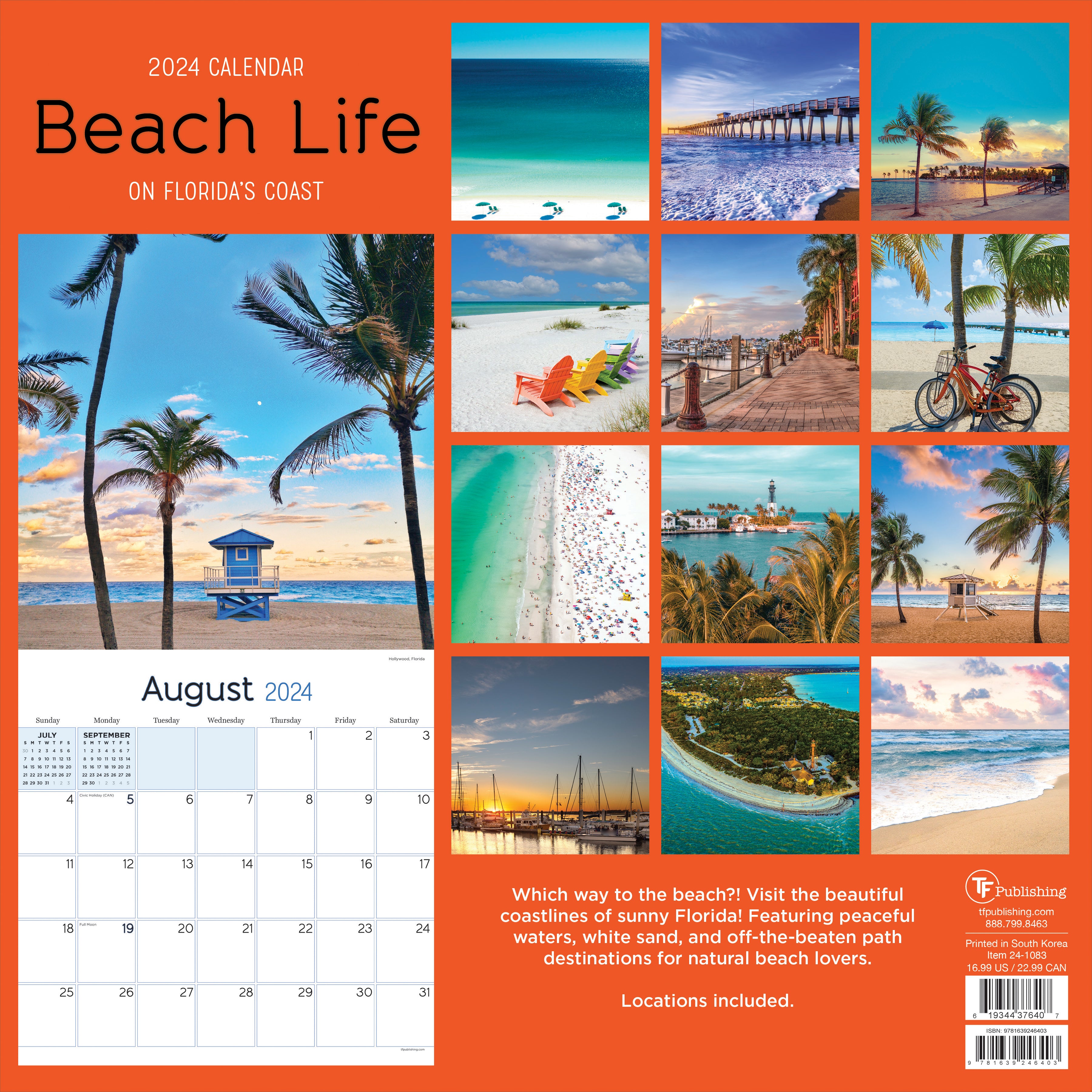 2024 Beach Life Wall Calendar-4