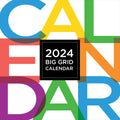 2024 Big & Bright Grid Wall Calendar