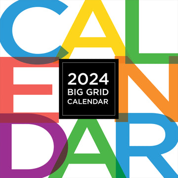 2024 Big & Bright Grid Wall Calendar
