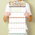 2024 Big Grid-Floral Wall Calendar