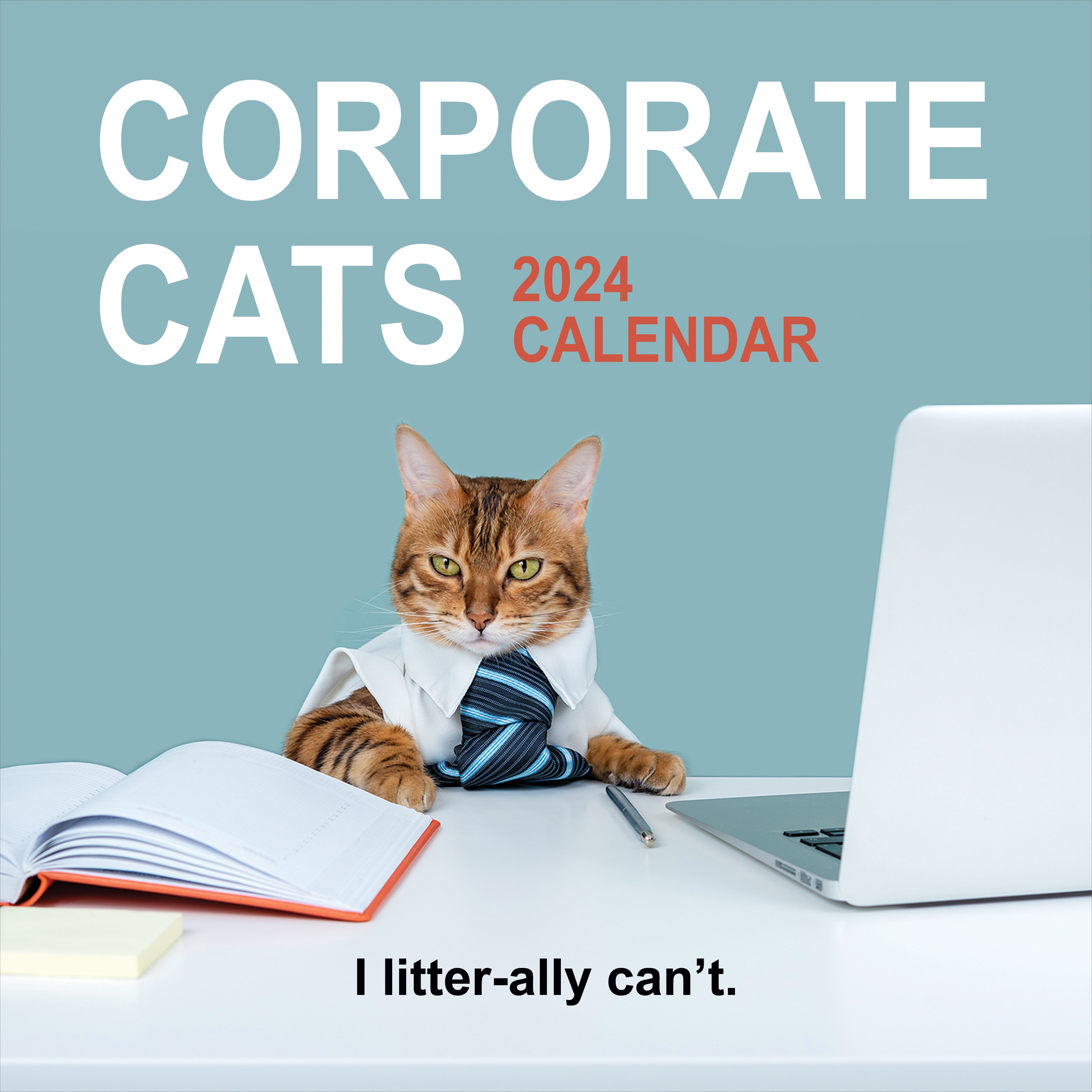 2024 Corporate Cats Wall Calendar-1