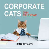 2024 Corporate Cats Wall Calendar