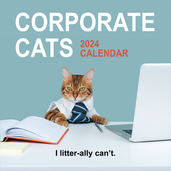 2024 Corporate Cats Wall Calendar