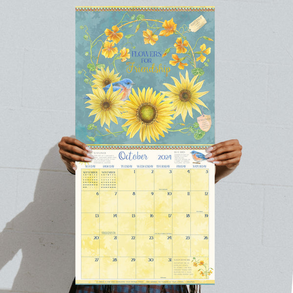 2024 The Language of Flowers Wall Calendar