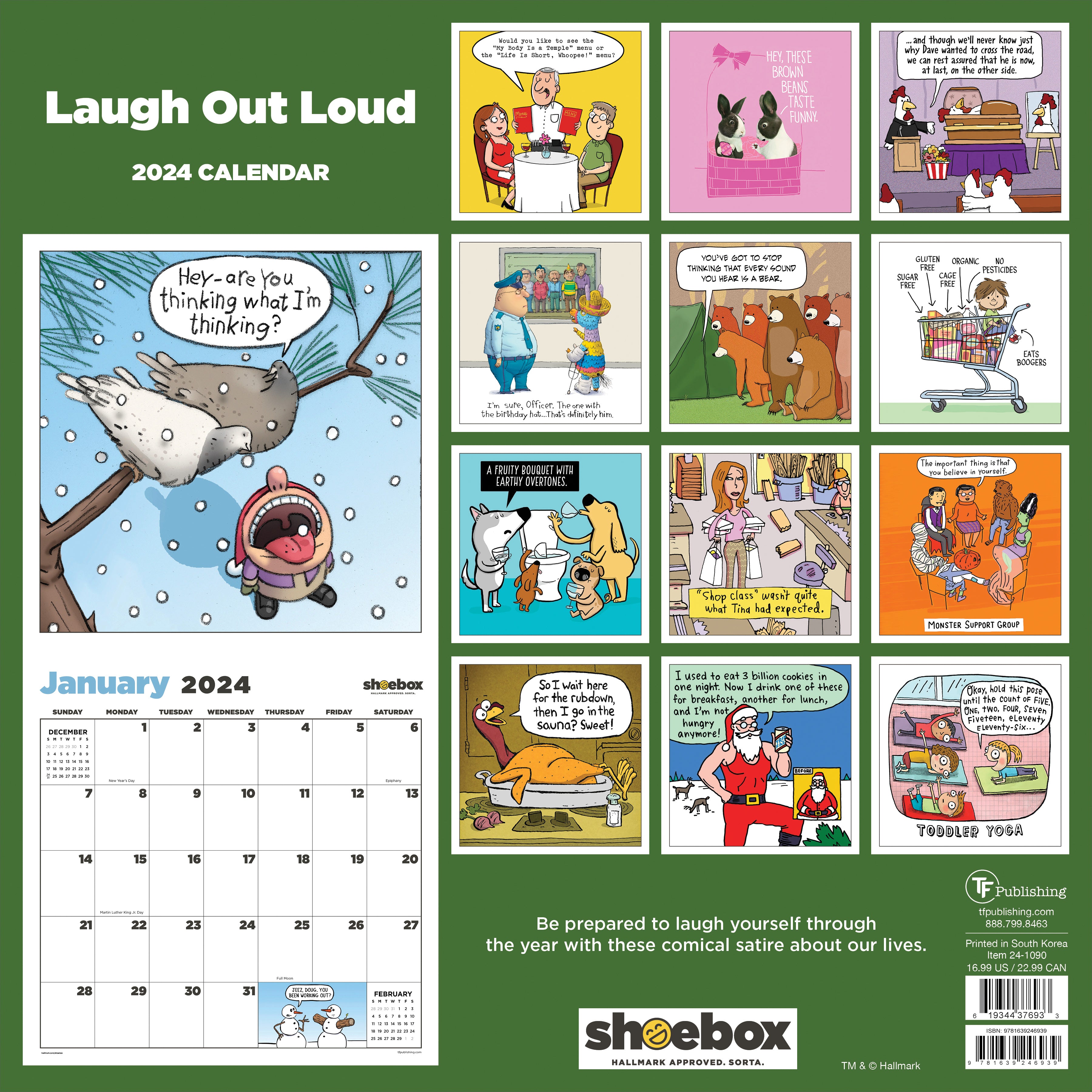 2024 Shoebox Wall Calendar TF Publishing Calendars + Planners