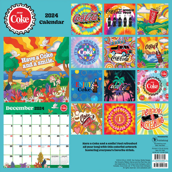 2024 Coca Cola: Festival of Life Wall Calendar