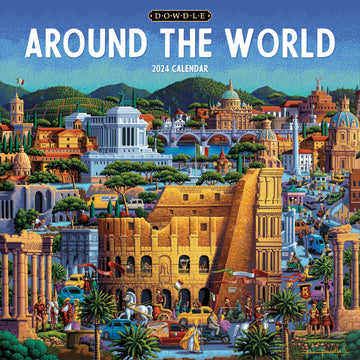 2024 Around the World Wall Calendar