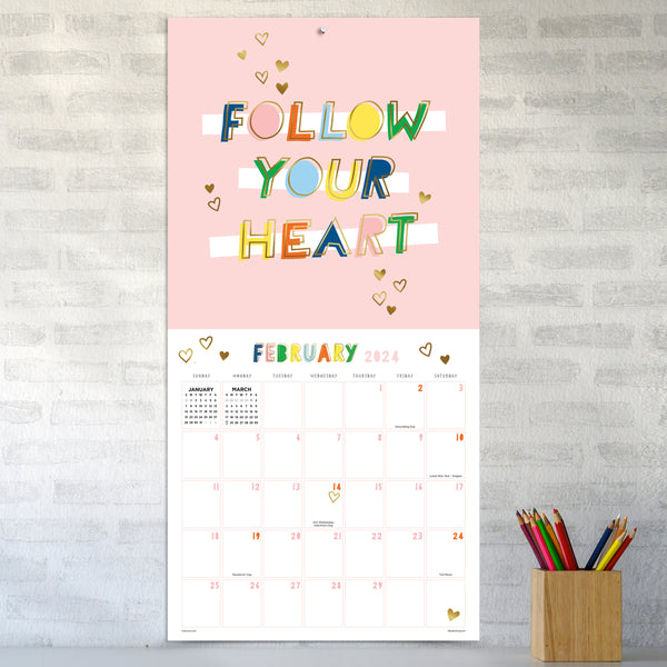 2024 Merry Mantras Wall Calendar