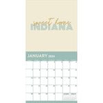2024 Home: Indiana Wall Calendar