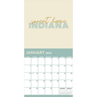 2024 Home: Indiana Wall Calendar