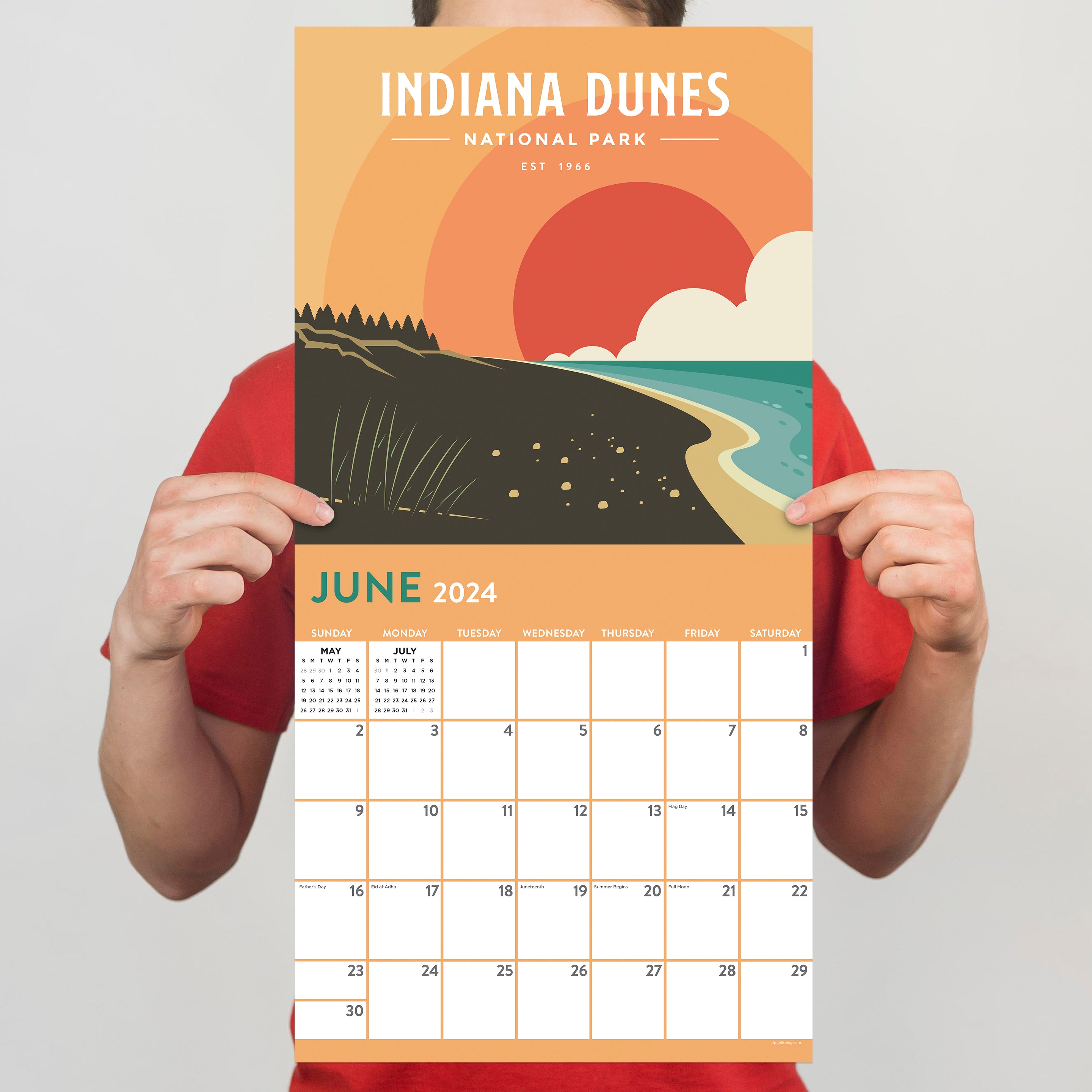2024 Home: Indiana Wall Calendar-2