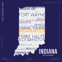 2024 Home: Indiana Wall Calendar