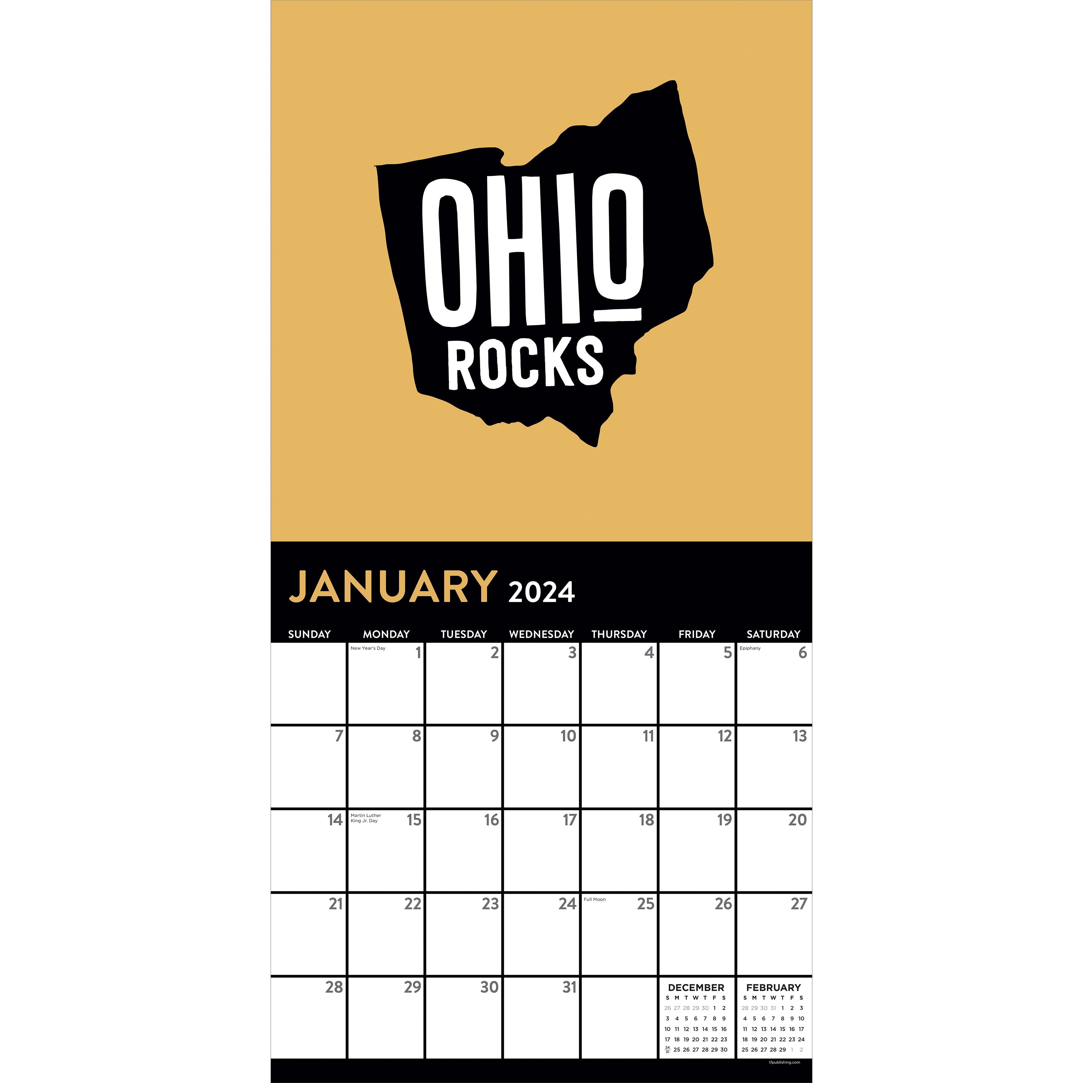 2024 Home: Ohio Wall Calendar-5