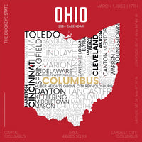 2024 Home: Ohio Wall Calendar