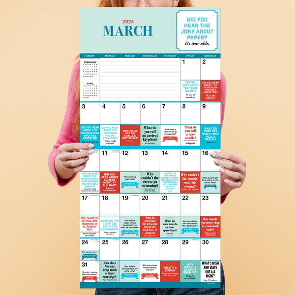 2024 Dad Jokes Wall Calendar