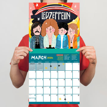 2024 Rock n Roll Biographies Wall Calendar
