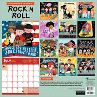 2024 Rock n Roll Biographies Wall Calendar