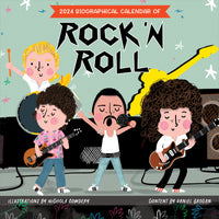 2024 Rock n Roll Biographies Wall Calendar