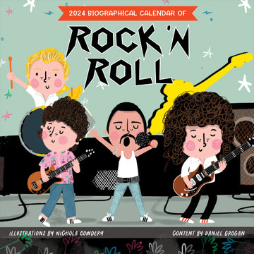 2024 Rock n Roll Biographies Wall Calendar
