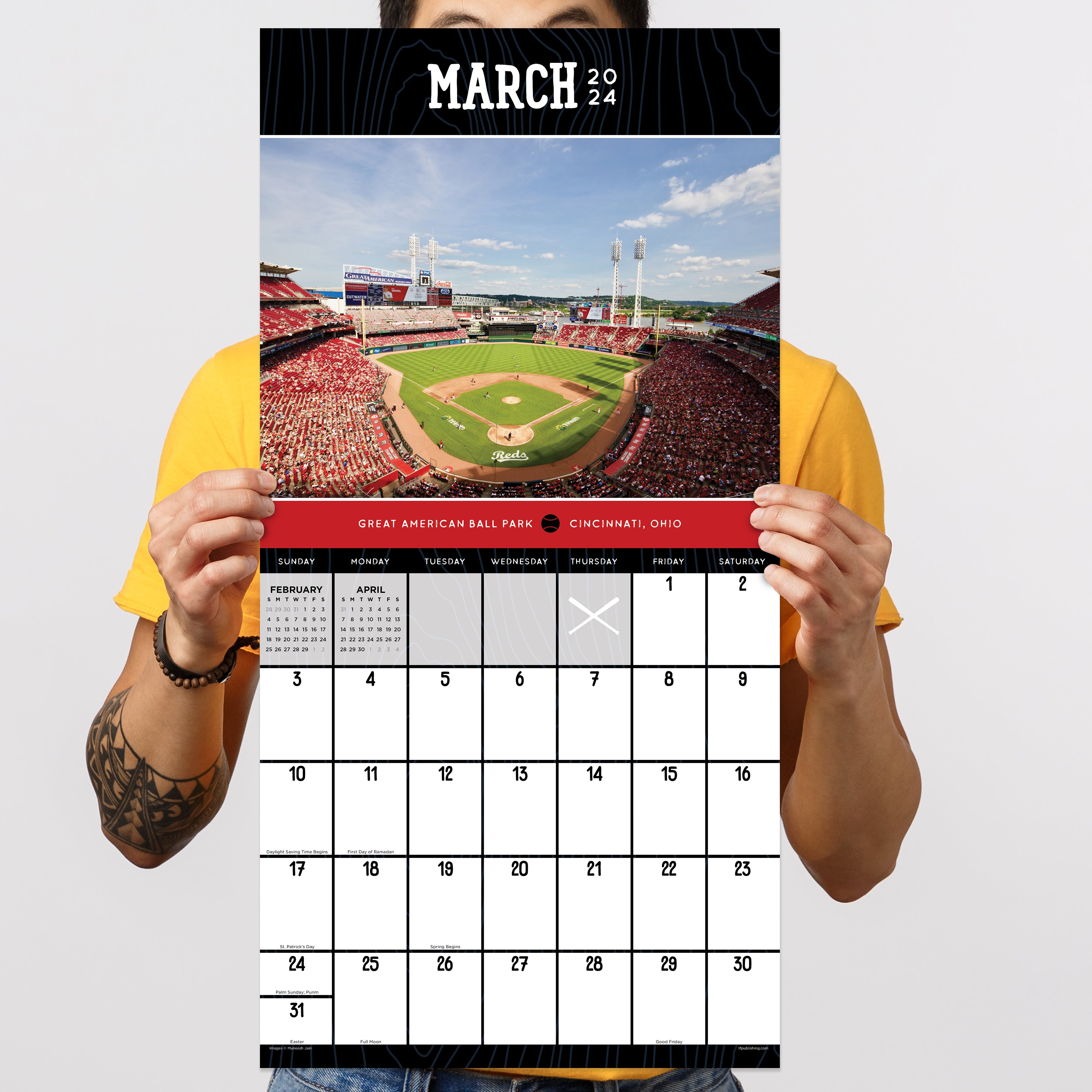 2024 Ballparks Wall Calendar-2