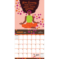 2024 Mahogany: Uplifted + Empowered Wall Calendar