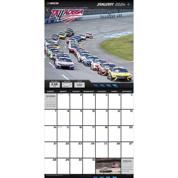 2025 Nascar Tracks Wall Calendar TF Publishing Calendars + Planners
