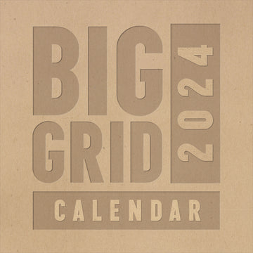 2024 Big Grid - Kraft Wall Calendar