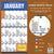 2024 Sports Facts & Trivia Wall Calendar