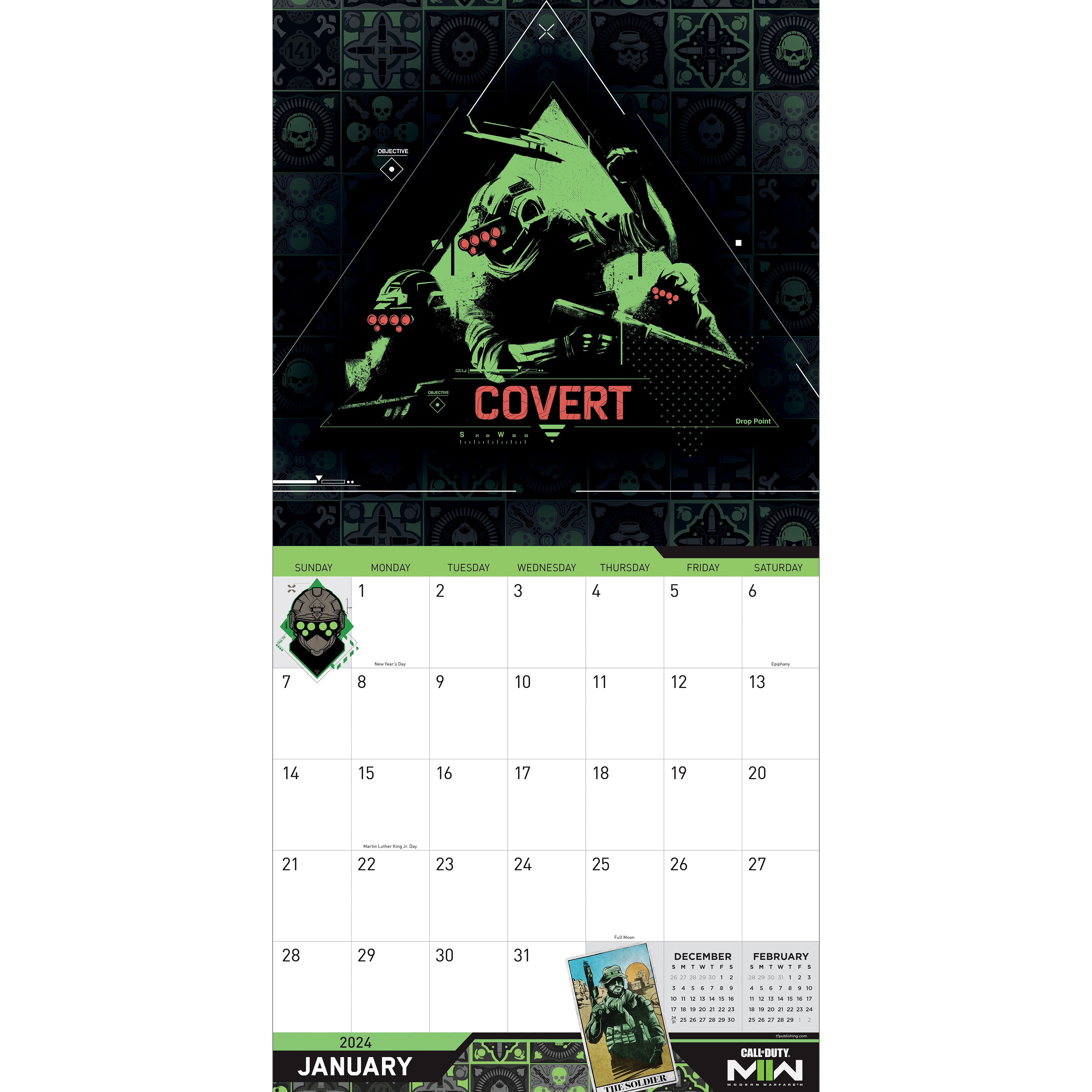 2024 Call of Duty Wall Calendar TF Publishing Calendars + Planners