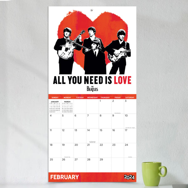2024 The Beatles Wall Calendar