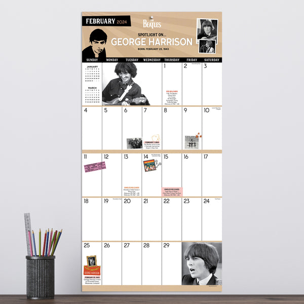2024 The Beatles: A Day in the Life Wall Calendar