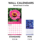 2024 Flowers Mini Calendar