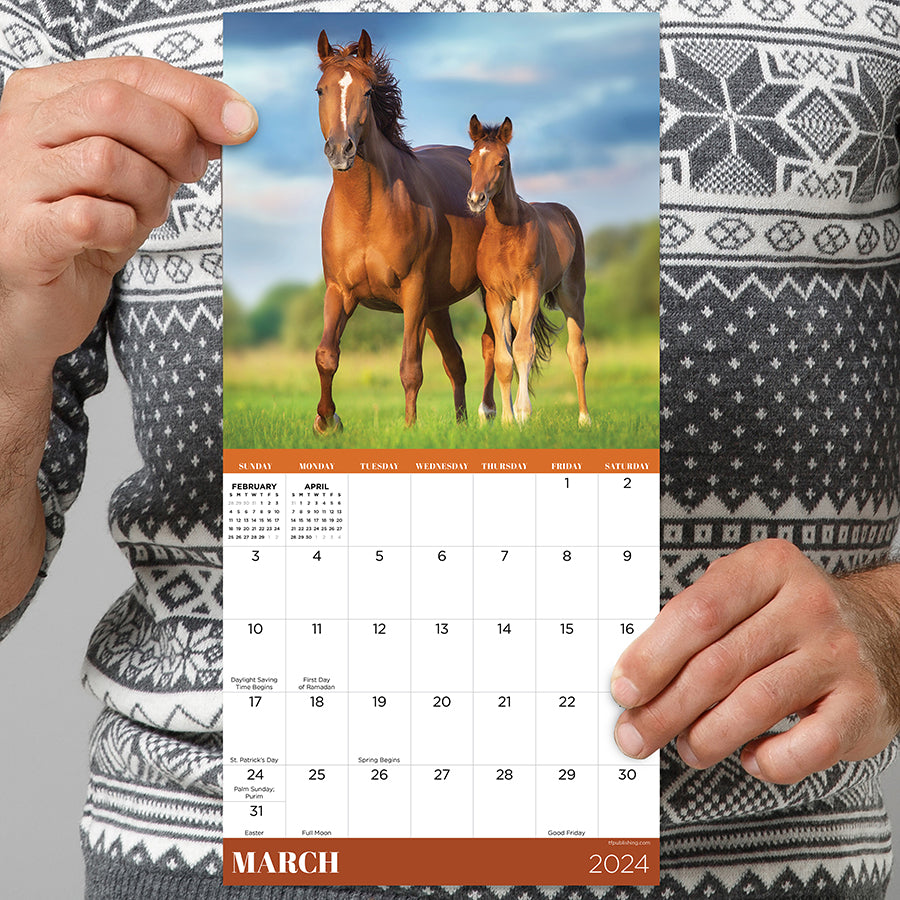 2024 Horses Mini Calendar-2