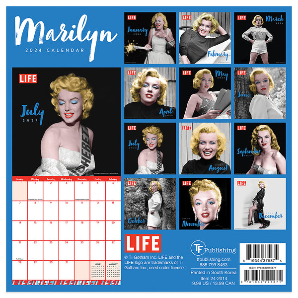 2024 Marilyn Monroe Mini Calendar