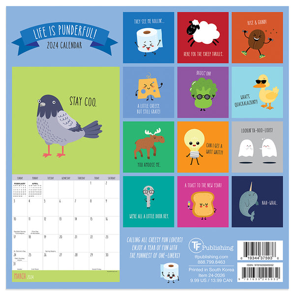 2024 Puns Mini Calendar