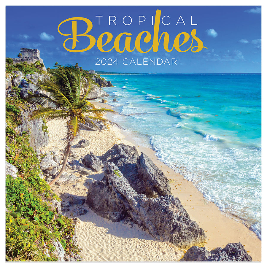 2024 Tropical Beaches Mini Calendar