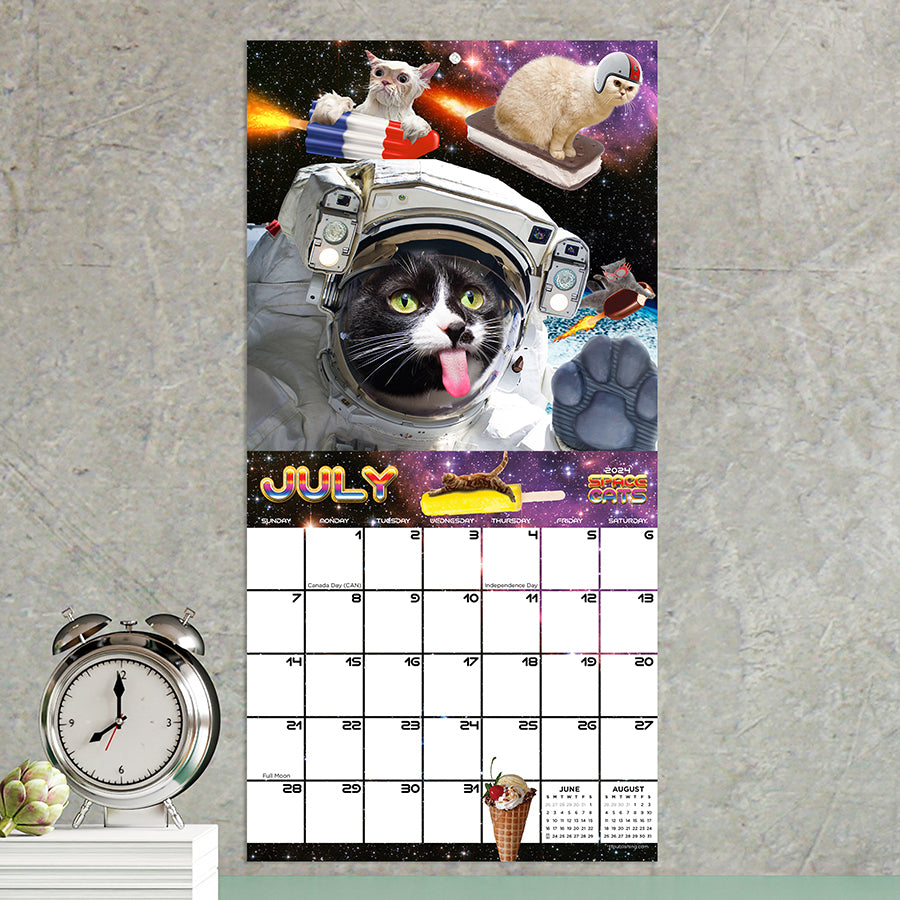 2024 Space Cats Mini Calendar | TF Publishing | Calendars + Planners - Journals + Stationery 2024-space-cats-mini-calendar-tf-publishing-calendars-planners-journals-stationery