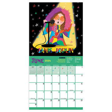 2024 Rock n Roll Biographies Mini Calendar