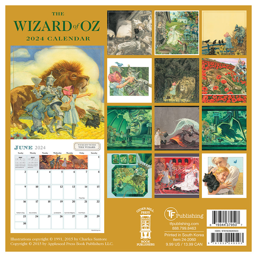 2024 Wizard of Oz Mini Calendar