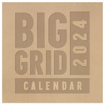 2024 Big Grid-Kraft Mini Calendar