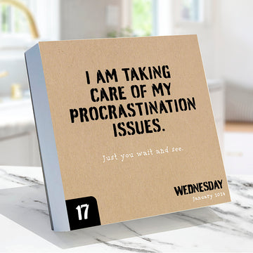 2024 Anti Affirmations/Daily Sarcasm Daily Desktop Calendar