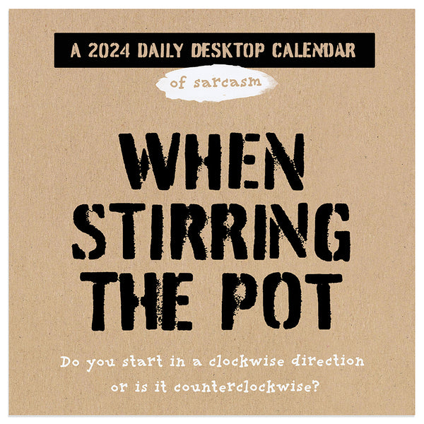 2024 Anti Affirmations/Daily Sarcasm Daily Desktop Calendar TF