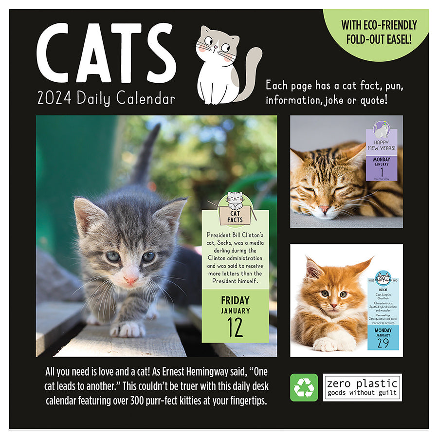 2024 Cat A Day Daily Desktop Calendar | TF Publishing | Calendars +  Planners - Journals + Stationery