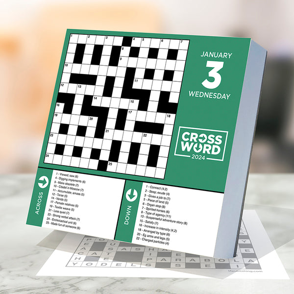 2024 Crossword Puzzles Daily Desktop Calendar TF Publishing