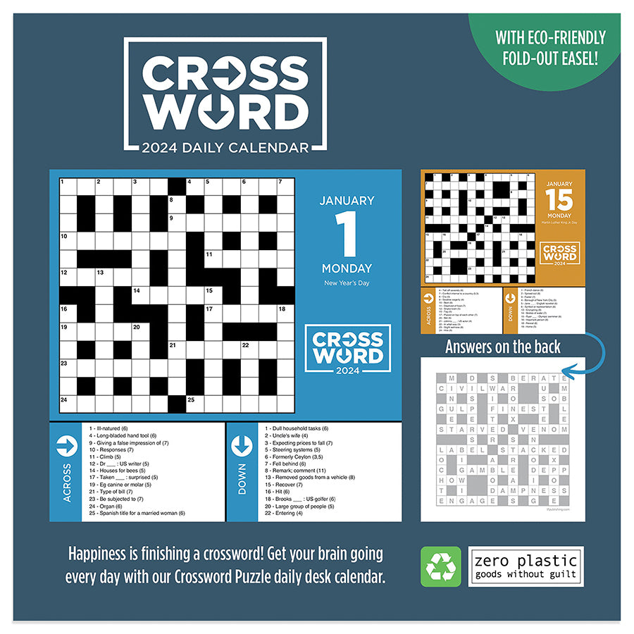 2024 Crossword Puzzles Daily Desktop Calendar-4