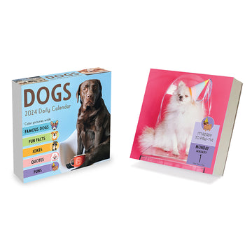 2024 Dog A Day Daily Desktop Calendar